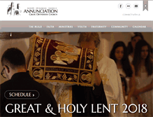 Tablet Screenshot of annunciation.ca.goarch.org