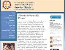 Tablet Screenshot of annunciation.fl.goarch.org